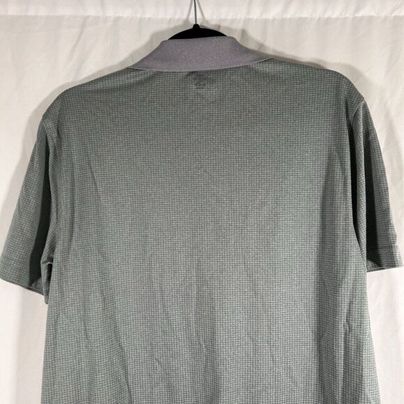 IZOD Golf Polo Shirt Men's Medium Solid Grey Short Sleeve Collared - Picture 9 of 9
